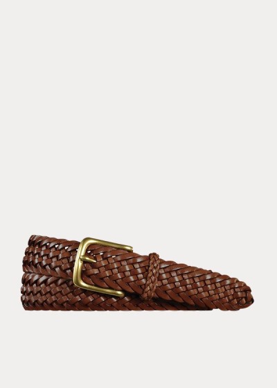 Cinturones Ralph Lauren Hombre Marrom Oscuro - Sportsman Braided - FMLEJ7409